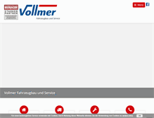 Tablet Screenshot of fahrzeugbau-vollmer.de